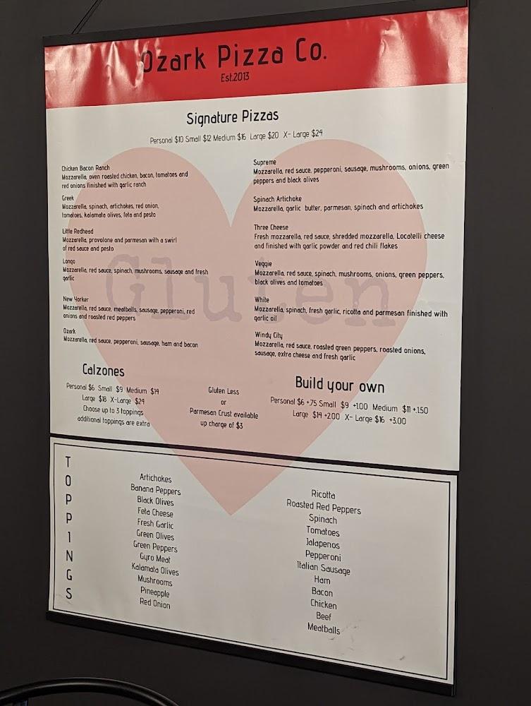 Ozark Pizza & Bread Company Menu image 1